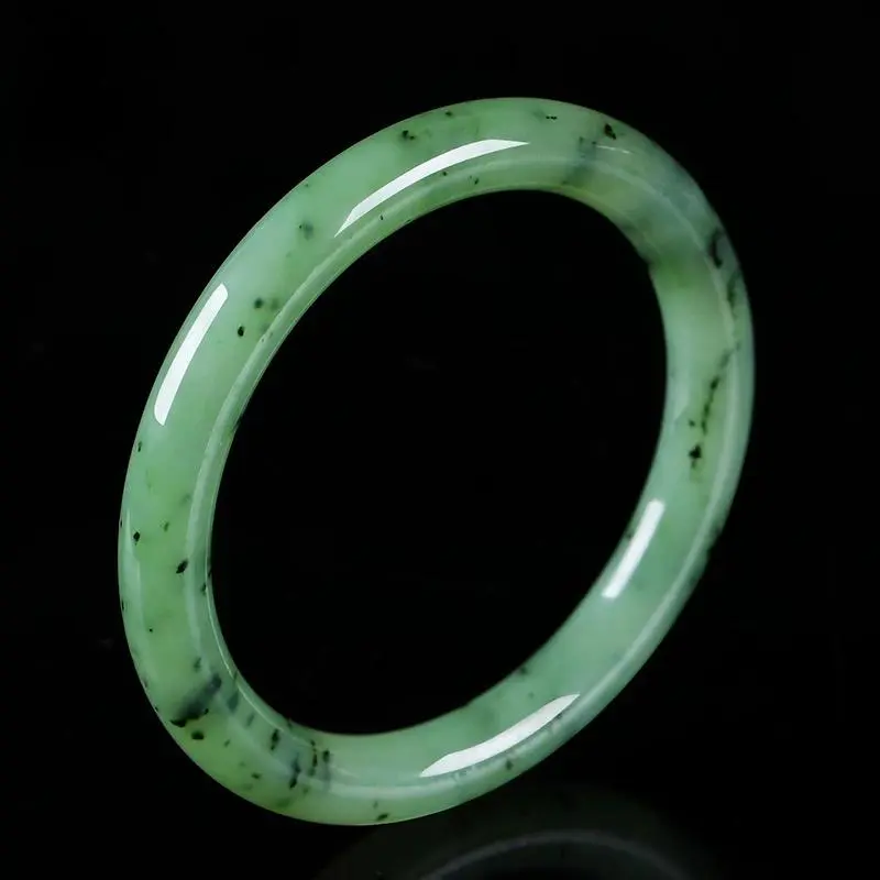 Artisan Lock Heart Jade Hetian Jade Bangles Jasper Unisex-4