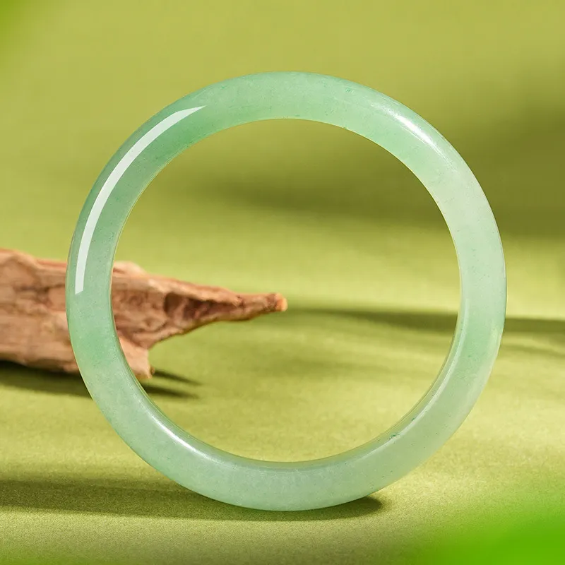 Artisan Lock Heart Jade Aventurine Bangles Women's-3