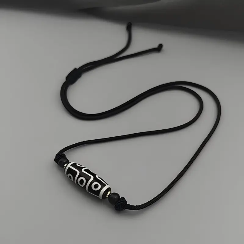 Artisan Lock Heart Jade Agate Jade Necklaces Unisex-2