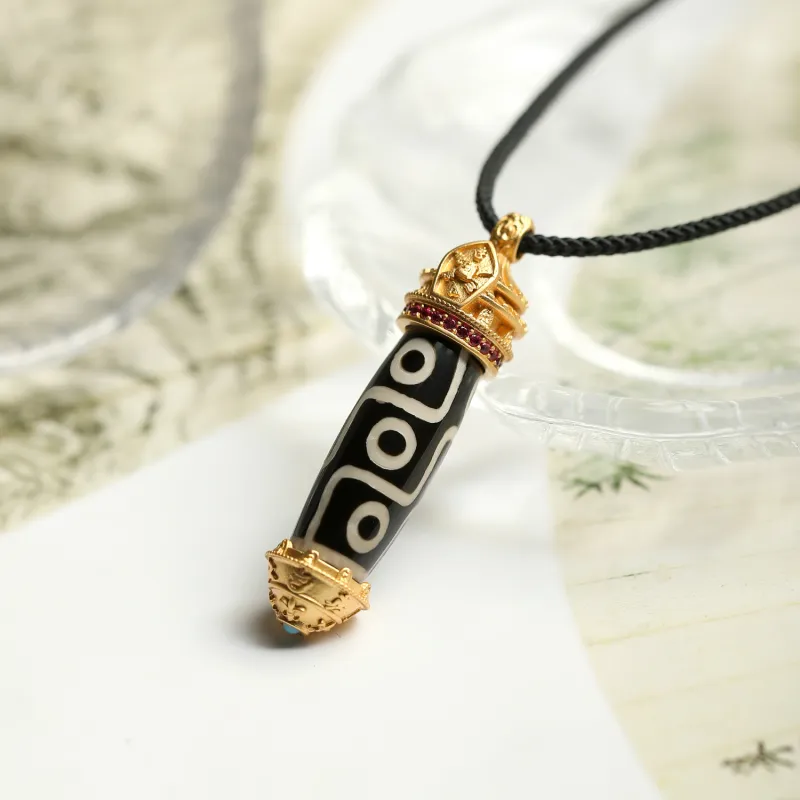 Artisan Lock Heart Jade Agate Jade Necklaces Unisex-4