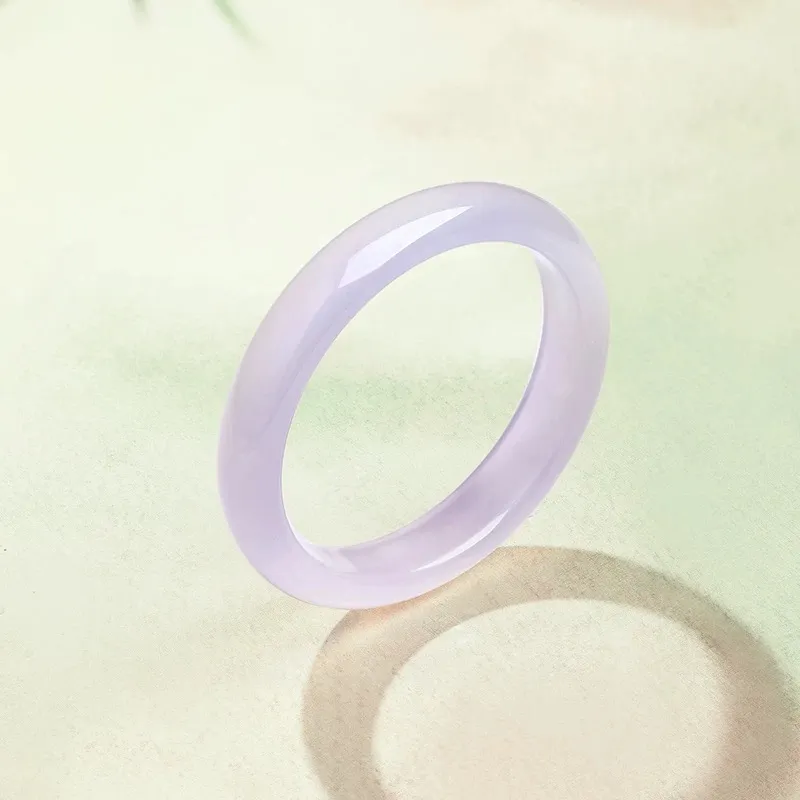 Artisan Lock Heart Jade Chalcedony Bangles Women's-3
