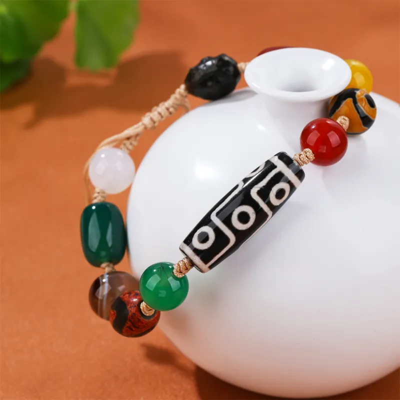 Artisan Lock Heart Jade Agate Jade Bracelets Unisex-5