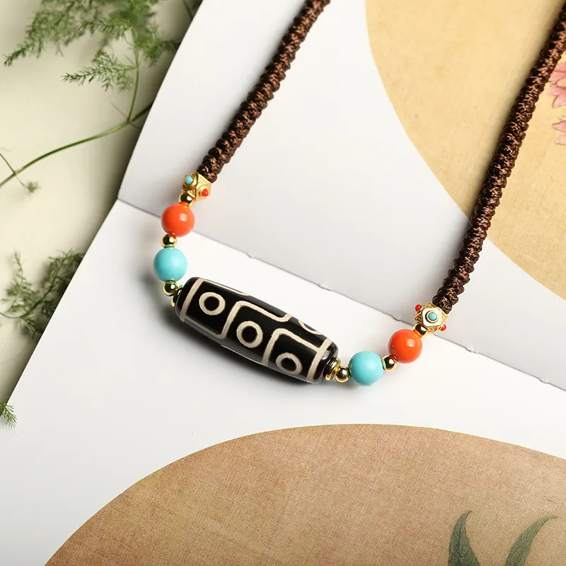 Artisan Lock Heart Jade Agate Jade Necklaces Unisex Agate-3