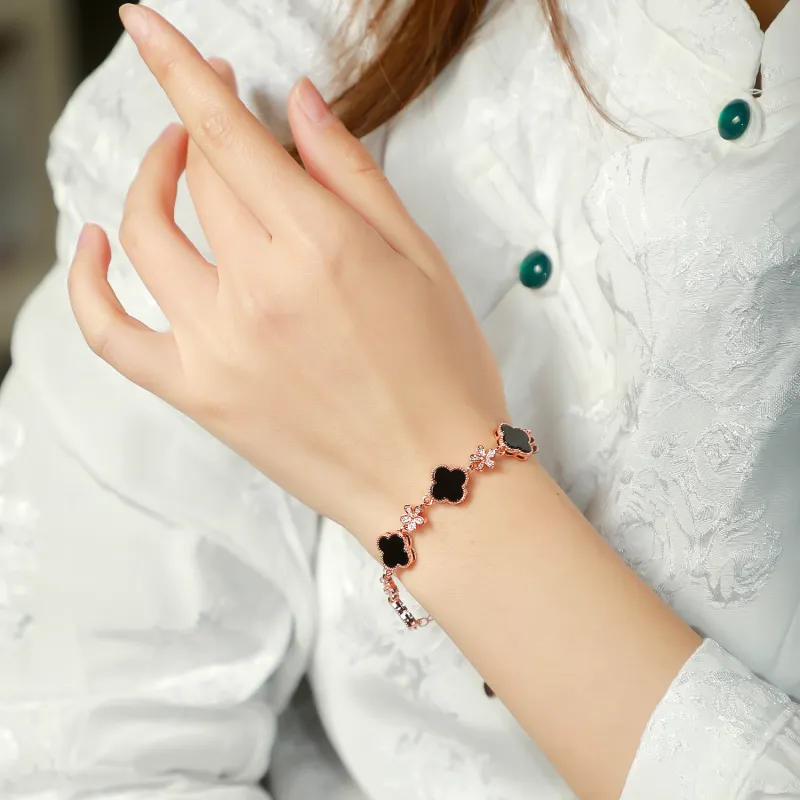 Artisan Lock Heart Jade Black Agate Jade Necklaces Women's Agate-4