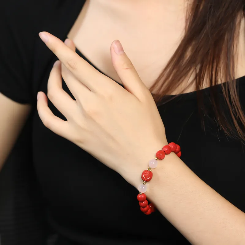 Artisan lock heart jade Bracelets Women's-2