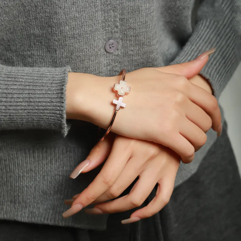 Artisan Lock Heart Jade Hetian Jade 925 Sterling Silver Hetian Jade Bangles Women's Jasper-11