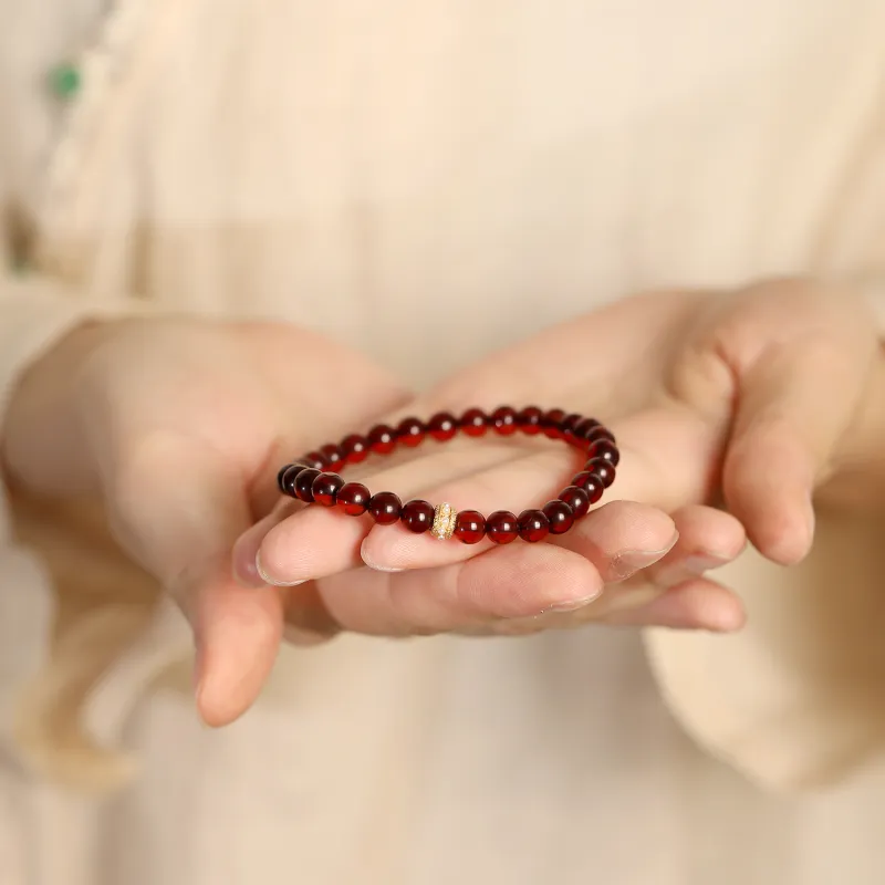 Artisan Lock Heart Jade Amber Jade Bracelets Women's-1