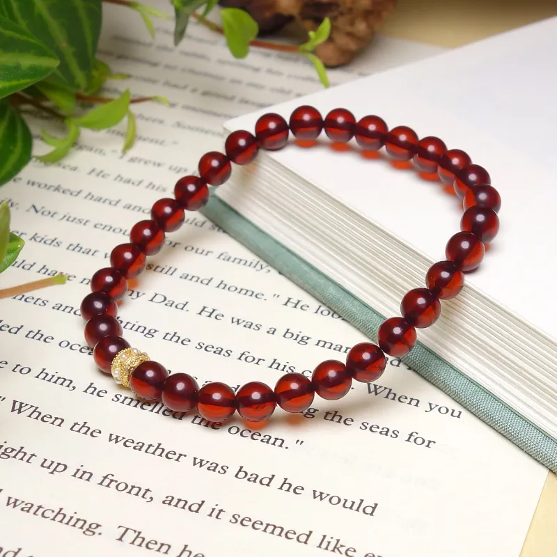 Artisan Lock Heart Jade Amber Jade Bracelets Women's-4