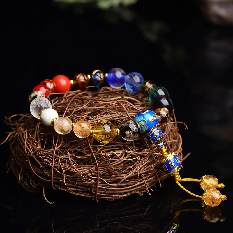 Artisan Lock Heart Jade Colored Glaze Jade Bracelets Unisex-4