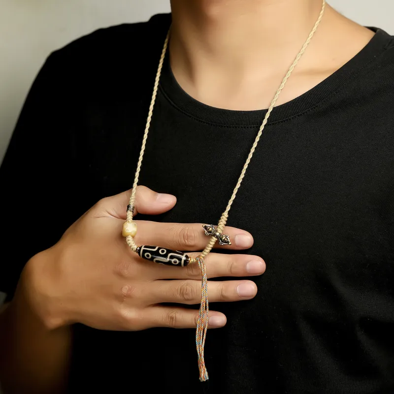 Artisan Lock Heart Jade Agate Jade Necklaces Unisex Agate-2