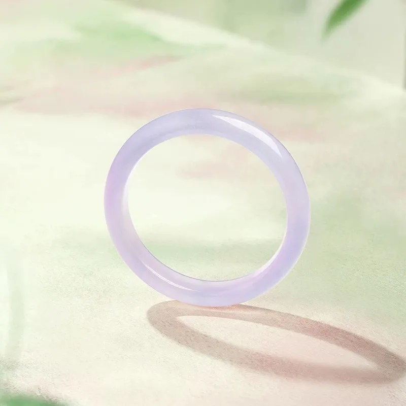 Artisan Lock Heart Jade Chalcedony Bangles Women's-5
