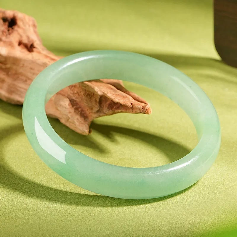 Artisan Lock Heart Jade Aventurine Bangles Women's-2