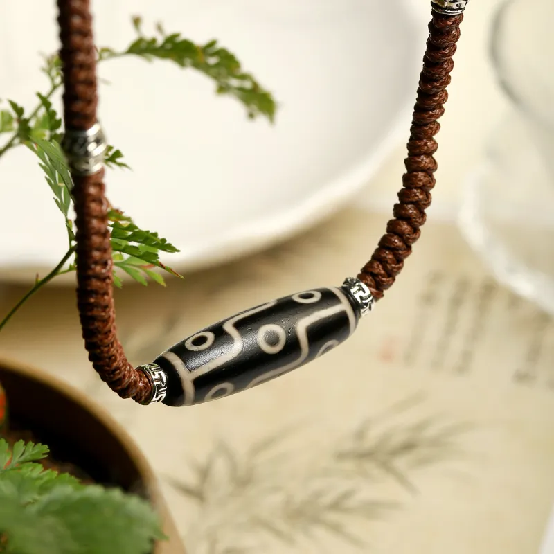 Artisan Lock Heart Jade Agate Jade Necklaces Unisex-3
