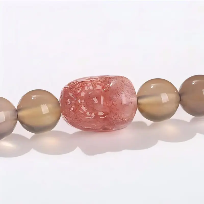Artisan Lock Heart Jade Agate Bracelets Unisex-5