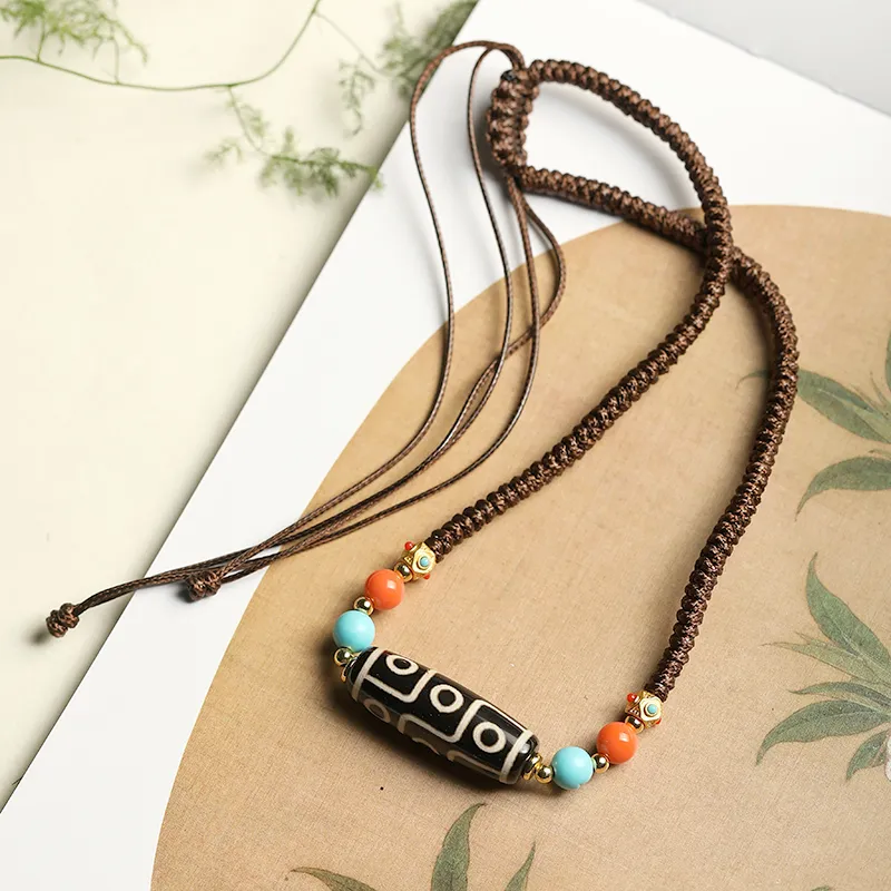Artisan Lock Heart Jade Agate Jade Necklaces Unisex Agate-2