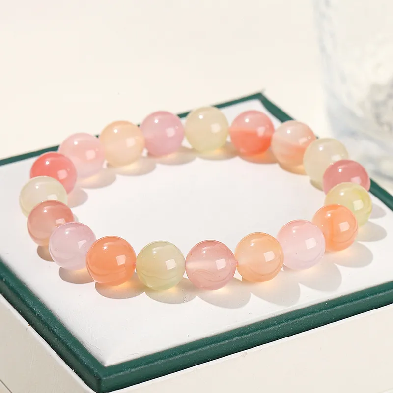 Artisan Lock Heart Jade Agate Bracelets Unisex-1