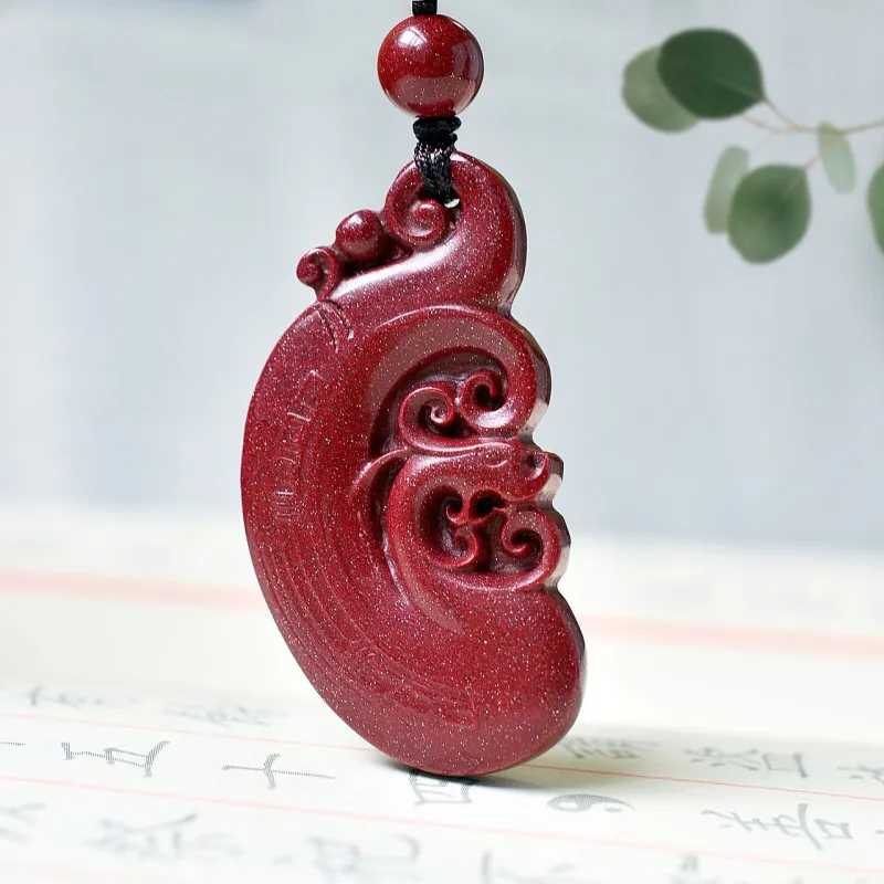 Artisan Lock Heart Jade Necklaces Unisex-1