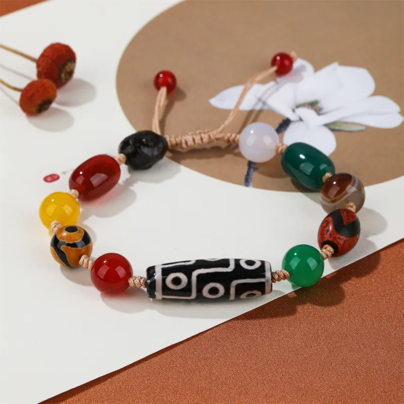Artisan Lock Heart Jade Agate Jade Bracelets Unisex-2