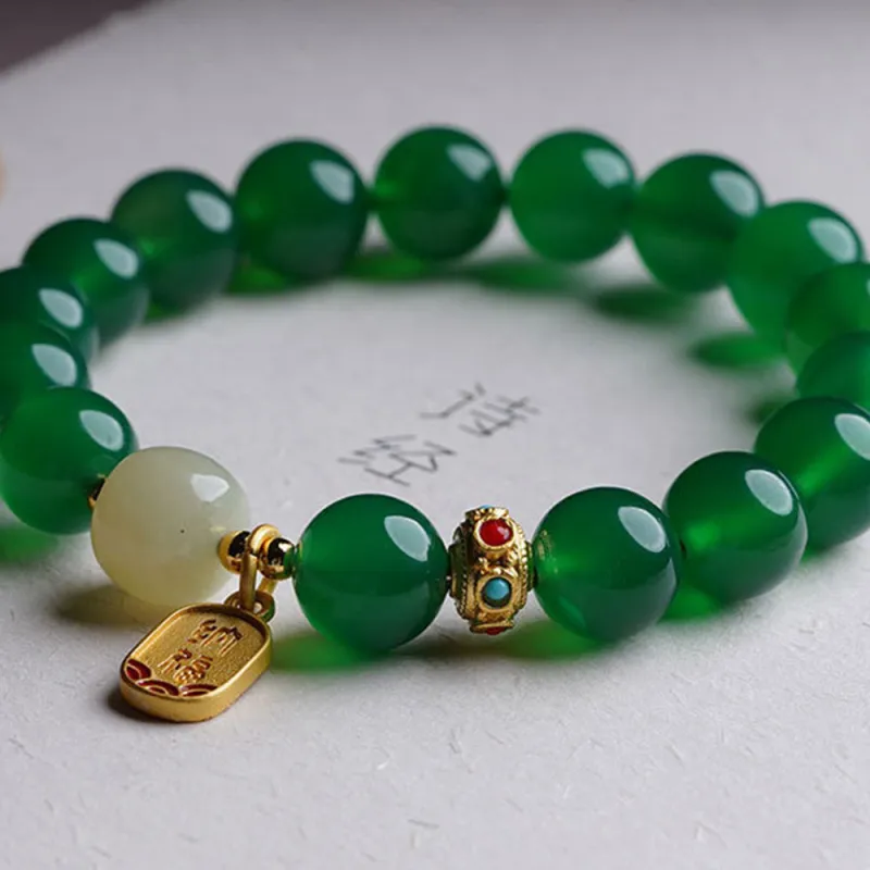 FUO Agate Jade Bracelets Women's-2