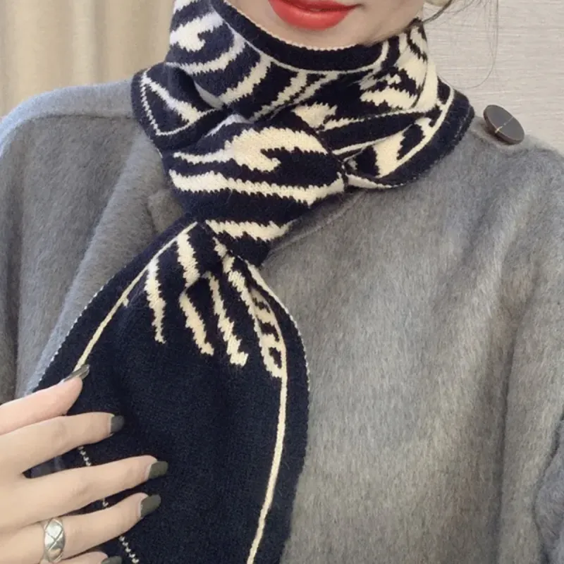 FUO Acrylic Knit Scarves Unisex-1