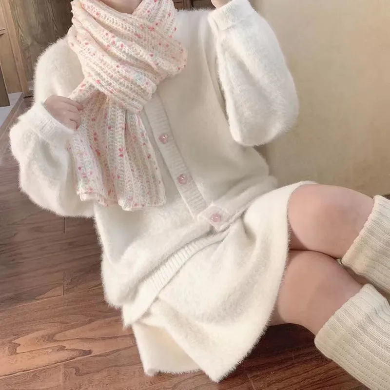 FUO Knit Scarves Women's-3