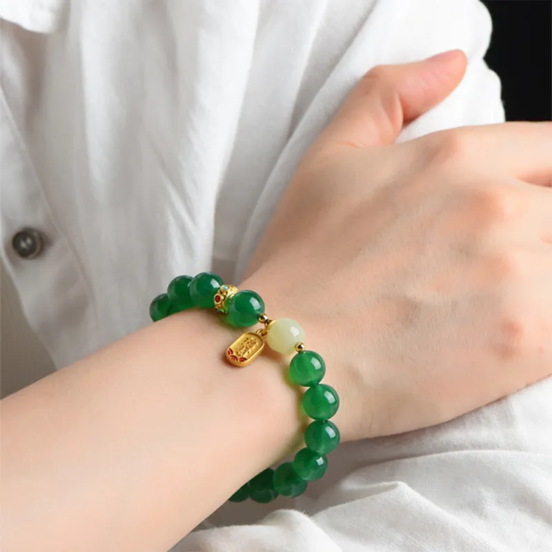 FUO Agate Jade Bracelets Women's-4