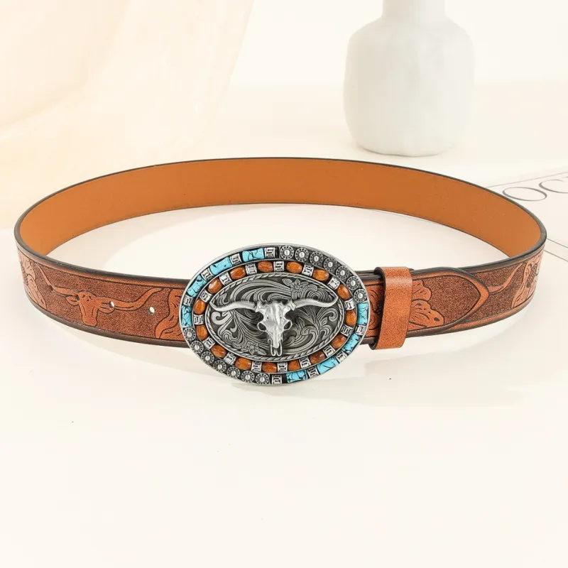 FUO Leather Belts Men-4