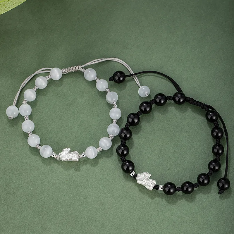FUO Agate Jade Bracelets Unisex-4