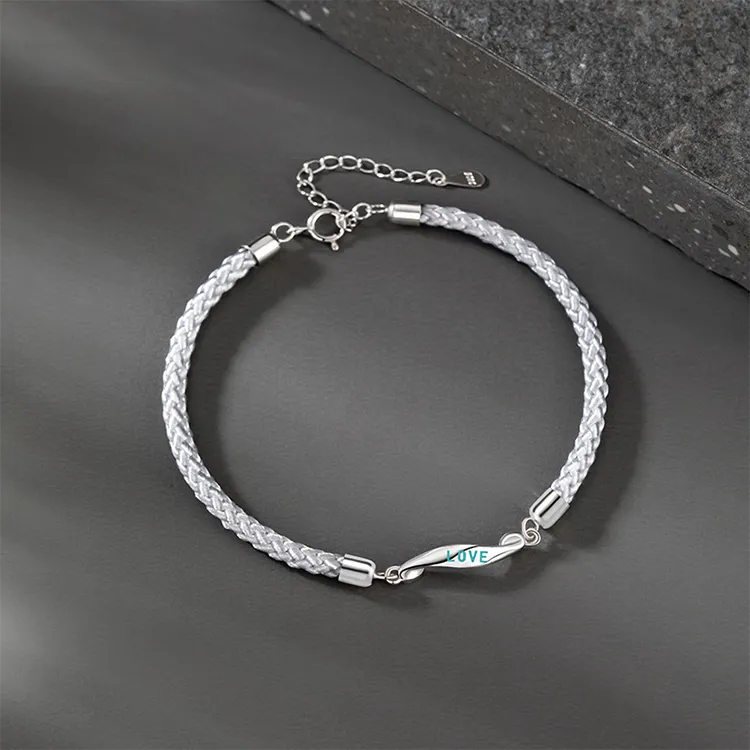 FUO S925 Silver Bracelets Unisex-7
