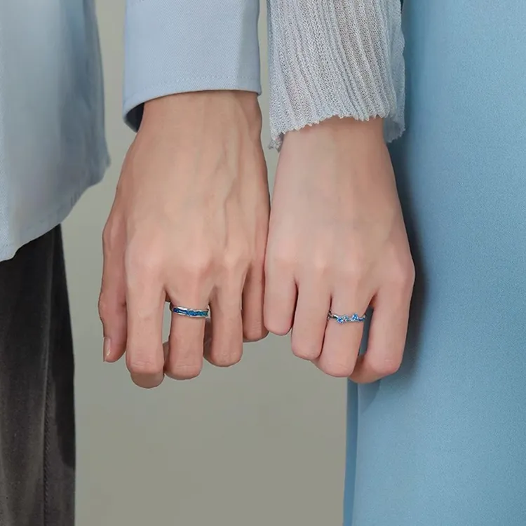 FUO 925 Sterling Silver Rings Unisex-5