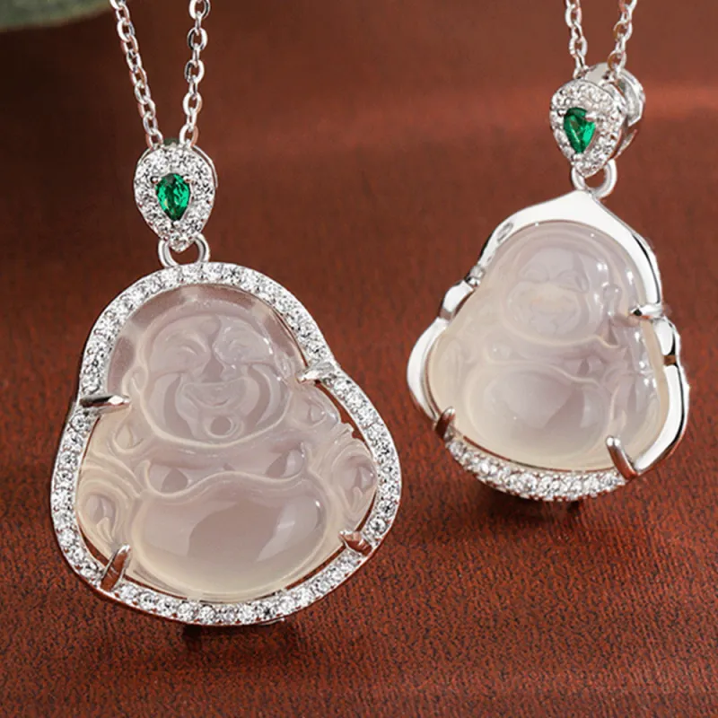 FUO Chalcedony Necklaces Unisex-1