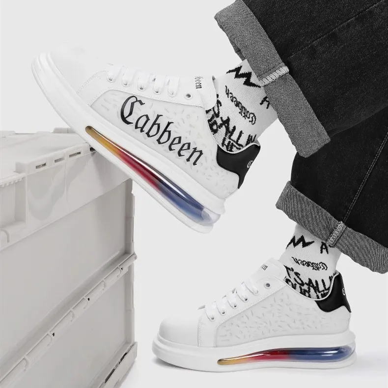 Cabbeen Fashion Slip Resistant, Abrasion Resistant, Lightweight, Breathable Low Top Skateboard Shoes Men's-4