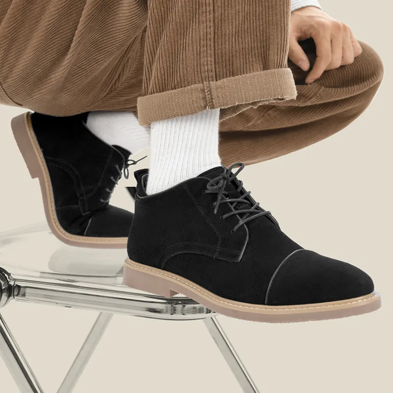 Cabbeen Minimalist Style Fashion Versatile Niche Ankle Boots Men's Black Romantic Confessions-7
