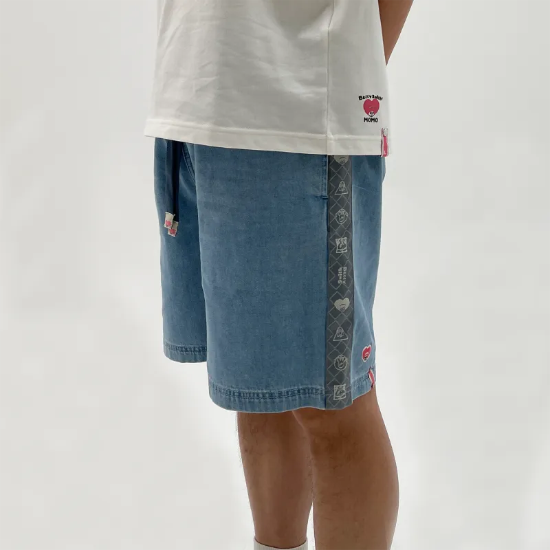 Betty Smith Denim Shorts Unisex Light Blue Denim-3