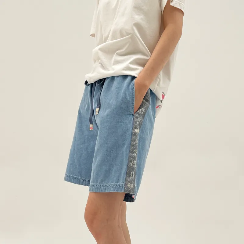 Betty Smith Denim Shorts Unisex Light Blue Denim-6