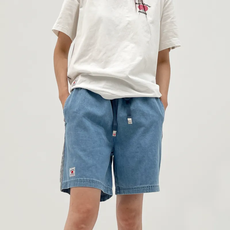 Betty Smith Denim Shorts Unisex Light Blue Denim-8