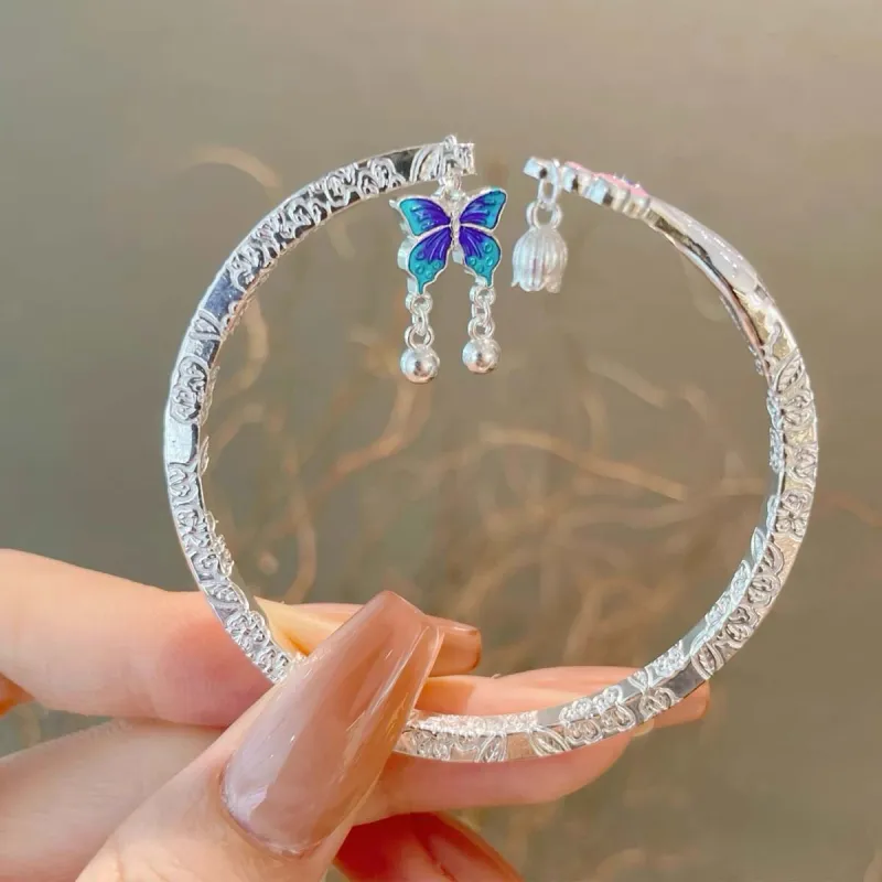 Crabs 999 Fine Silver Bangles Women's-1