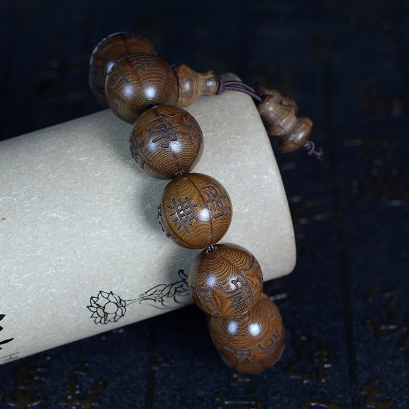 Crabs Zabelia Biflora Wooden Bracelets Unisex-1