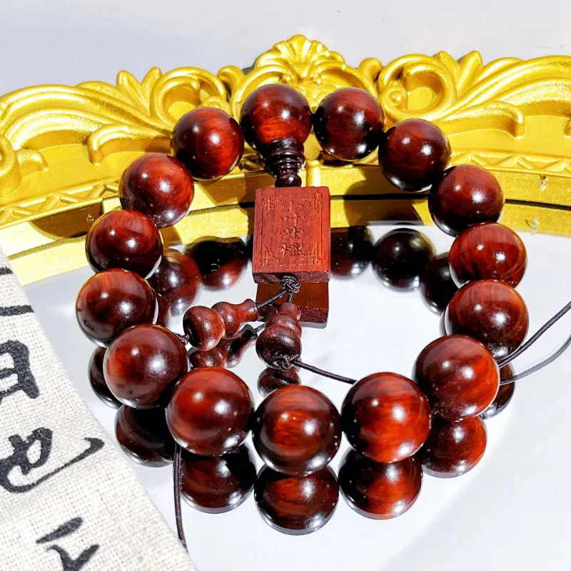 Crabs Red Rosewood Wooden Bracelets Unisex-5