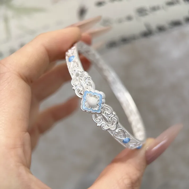 Crabs 999 Fine Silver Bangles Women's-1