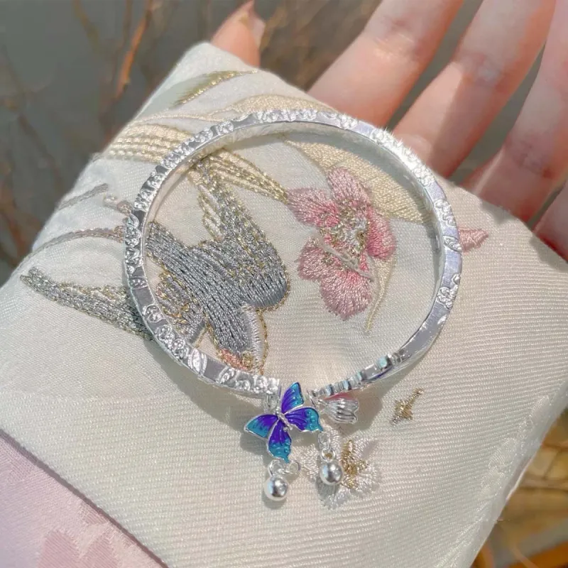 Crabs 999 Fine Silver Bangles Women's-3