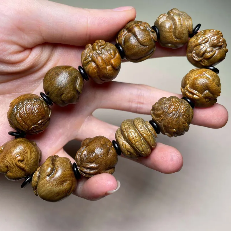 Crabs Green Sandalwood Bracelets Unisex-2