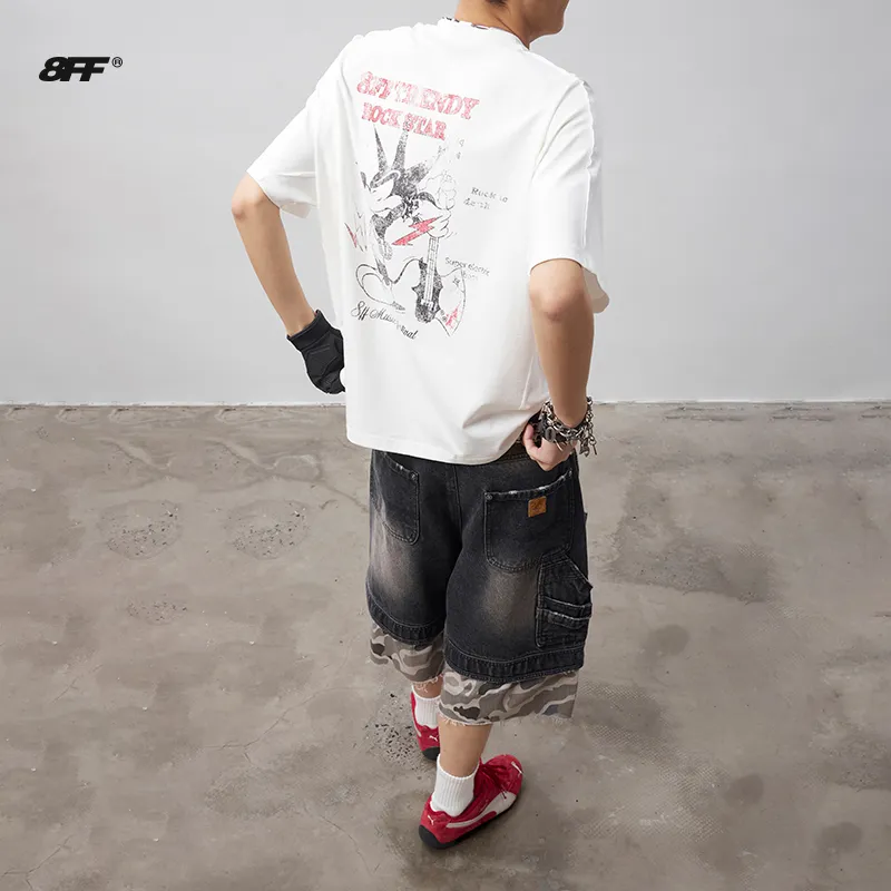 8FF T Shirts Unisex Moon White-3