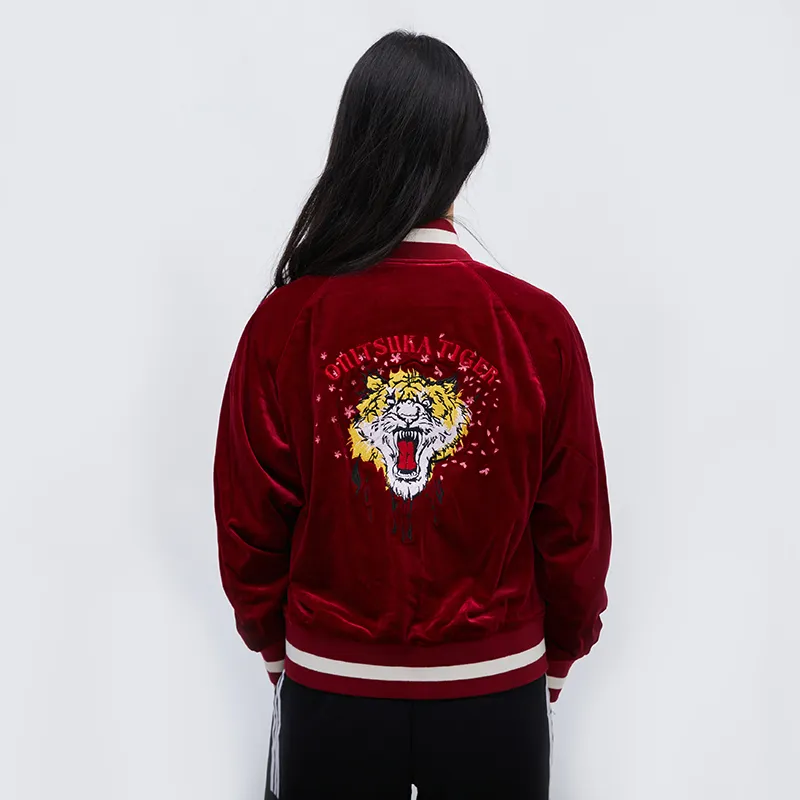 Onitsuka Tiger Jackets Women's Deep Red-2