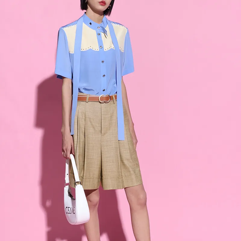 NancyCavally Shirt Women's Light Blue-4