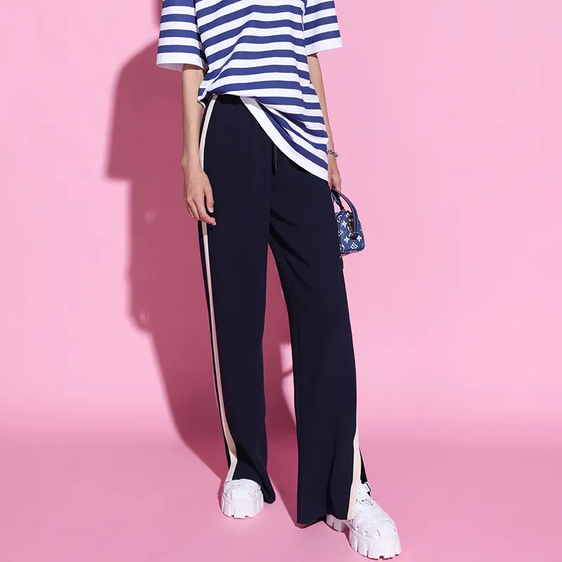 NancyCavally Casual Pants Women's Navy Blue-5