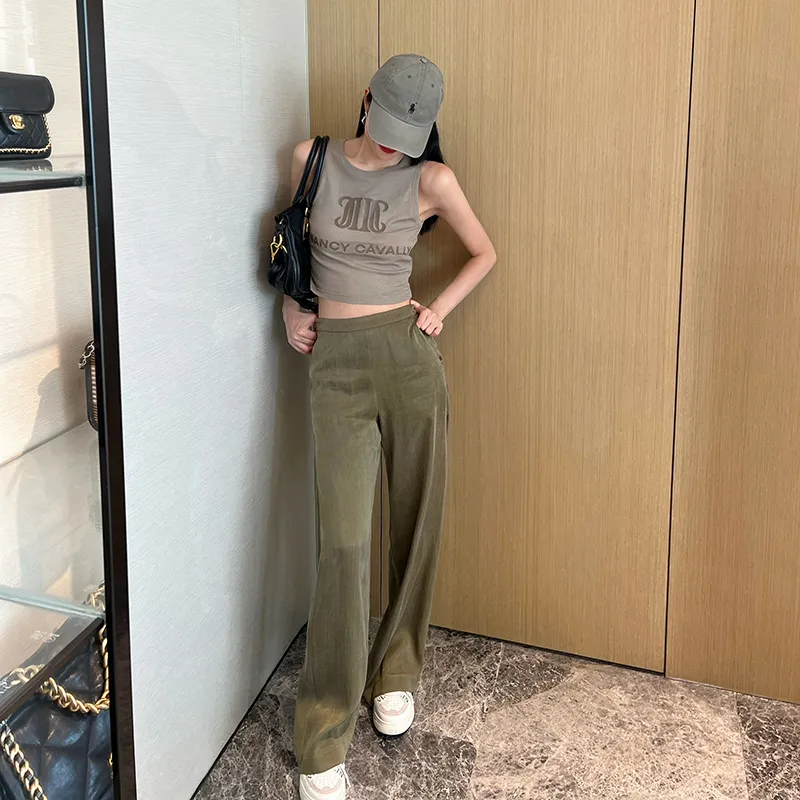 NancyCavally Casual Pants Women's Green-2