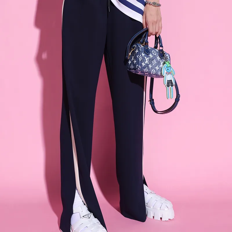 NancyCavally Casual Pants Women's Navy Blue-2