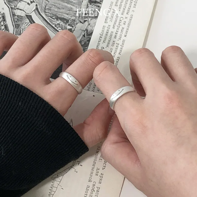 FEENG X 925 Sterling Silver Rings Unisex-3
