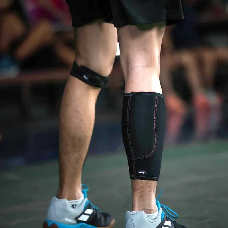 McDavid Running Soccer Leg Guards Breathable Compression Black Unisex-9